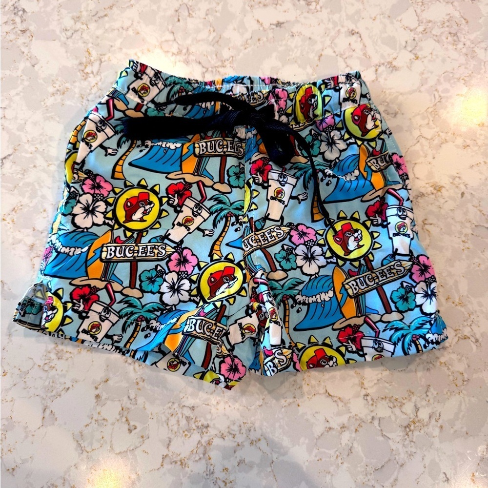 Colorful Buc-ee's Swim Shorts 9-12Mos